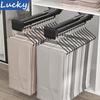 Telescopic Trouser Rack: Wardrobe Vertical Pull-Out Hanger with Multi-Functional Storage.