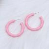 1 пара женских одинарных сережек-кольца, модные милые стильные акриловые круглые серьги ярких цветов, праздничное платье, украшения для ушей, аксессуары на день рождения