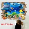 Товары для дома 3D Декоративные наклейки на стену Креативные 3D Мультяшные дельфины В поисках Немо Морской подводный мир Домашние наклейки