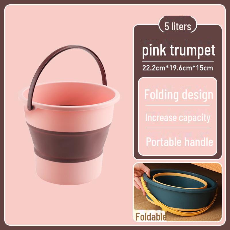 Прочное складное пластиковое ведро большой емкости для дома, рыбалки на открытом воздухе и мытья автомобиля
