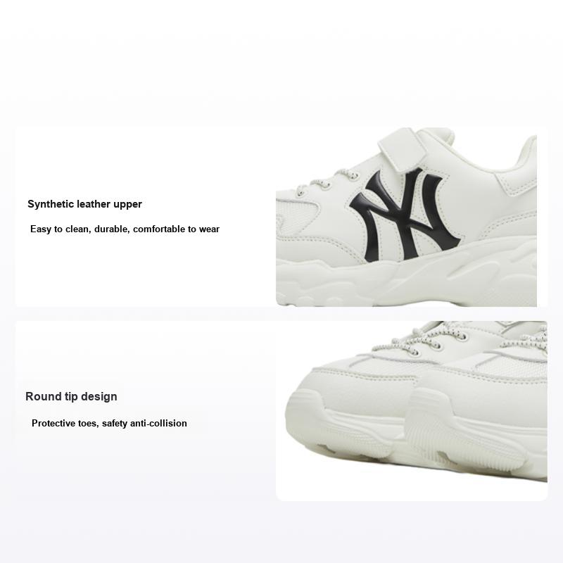 MLB Big Ball Chunky 24SS Нескользящие Прочные Низкие Повседневные Кроссовки Детские Кроссовки Белый 7ASHJB14N-50WHS
