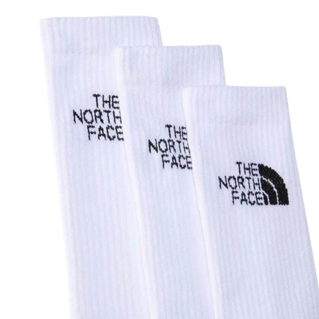 The North Face Multi Sport Cush Crew Assorted Logo Size NF0A882H Men's Socks, 3-Pair Set, Socks, M, TNF_WHITE(FN4)
