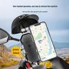 Cross-Border Motorcycle Phone Mount: Shockproof Holder with Visor for Bikes and Electric Vehicles, Ideal for Navigation and Takeout Riders.