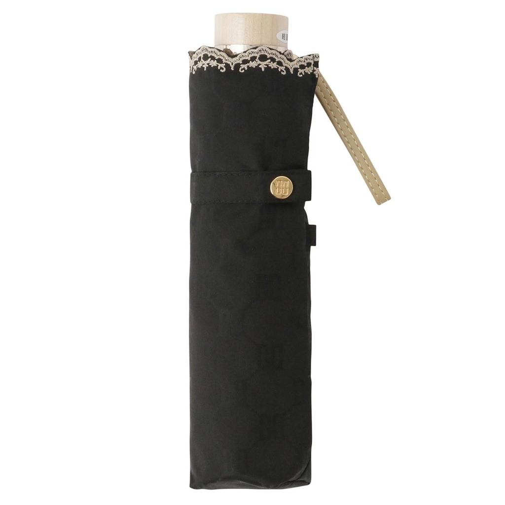 Складной зонт Moonbat для Сделано в для Солнца и Легкого Тепла УФ Жаккард Черный [Утки] Зонт, Женский, Япония, Дождь, Первоклассная Блокировка,