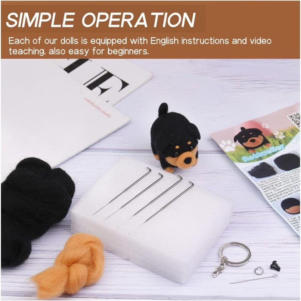 Набор для валяния из иглы своими руками, набор материалов для валяния из шерсти животных, набор для начинающих по валянию