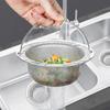Drainer Stainless Steel Cleaning Mesh Food Hair Stopper Sink Strainer Colander Plug Filter Basket