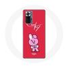 Case for Xiaomi Redmi Note 10 Pro - BTS - Cooky - Soft Silicone - Red - Protection