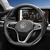 Подходит для рулевого колеса Volkswagen с текстурой под карбон, со сегментированным дизайном и быстрой фиксацией, прочный, для Tiguan Golf T-Roc Polo Passat