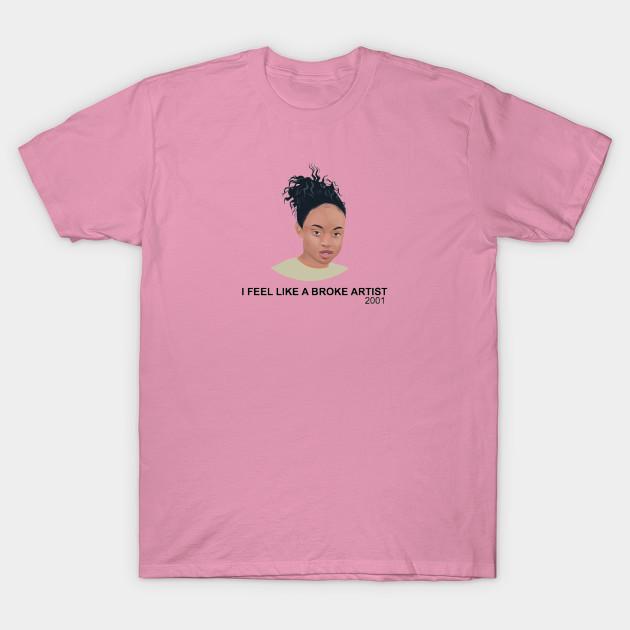 Футболка женская Feel Like Broke Artist Harajuku Print Kawaii футболка летняя женская футболка с коротким рукавом топ футболка