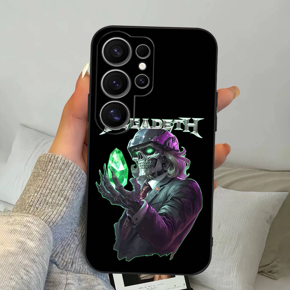 Чехол для телефона с логотипом M-Megadeth для Samsung S 24 Fe 25 Ultra Plus 20 Lite 21 30 22 23 24 22 Ultra 5G Fundas