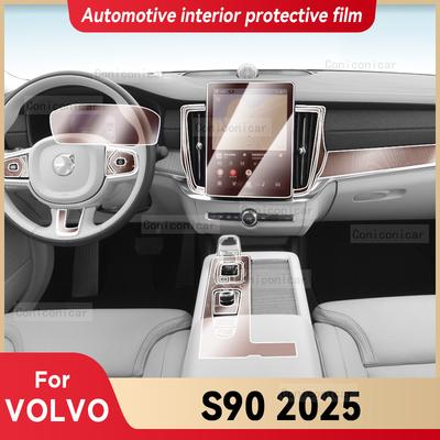 Для VOLVO S90 2025 Автомобильная внутренняя центральная консоль Приборная панель Защитная пленка Наклейка против царапин