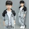 Children's Suits Boys' Spring and Autumn Jackets Cardigan Sweaters Hooded Casual Sports Two-piece Suit