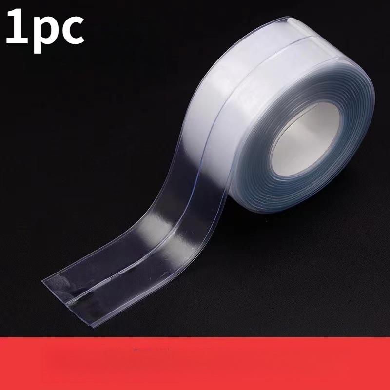 1 шт. прозрачная кухонная ванная герметизирующая лента - самоклеящаяся водонепроницаемая и устойчивая к плесени уплотнительная полоса