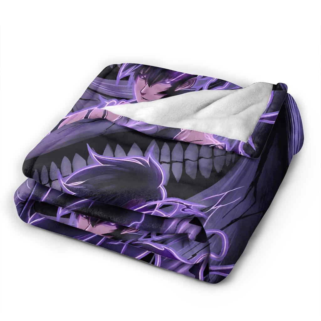 Под одеялом Solo Leveling Качественное Теплое Мягкое Плед Зима Девочки Мальчики Гостиная Удобное Покрывало