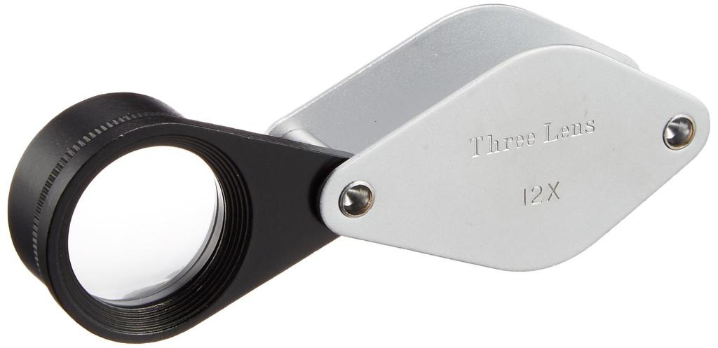 Лупа с большим увеличением 12x Диаметр линзы 20 мм Сделано в Японии MIZAR-TEC RC-2012