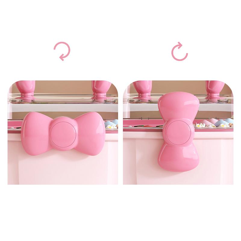 Двухслойная коробка для хранения заколок, симпатичная шкатулка для украшений для девочек, детская коробка для хранения аксессуаров для волос, многослойный контейнер для хранения