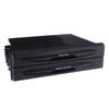 Black Trim Kit Car Radio Pocket Double Din Storage Box Drink Cup Holder