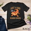 Bearded Dragon Lizard - Just a Girl T-Shirt Unisex T-shirt