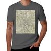Vintage Map of Denver Colorado (1911) TShirt Work Outdoor Short Sleeve Tee