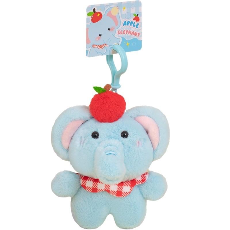 Cartoon Elephant Plush Toy Keyring With Soft Cotton Filling For Kids And Teens