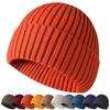 Эксклюзивная вязаная шапка в рубчик, один размер, подходит всем, изготовлена из высококачественного материала, включает внутреннюю шапочку [M2Ma] [Бренд Amazon] Мужская шапка-бини, шапка, унисекс, для всех, высококачественная