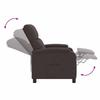 Massage Relax Chair Dark Brown Fabric