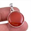 Ювелирный кулон из натурального красного оникса ручной работы из твердого серебра 925 пробы 1,50 дюйма c5S45