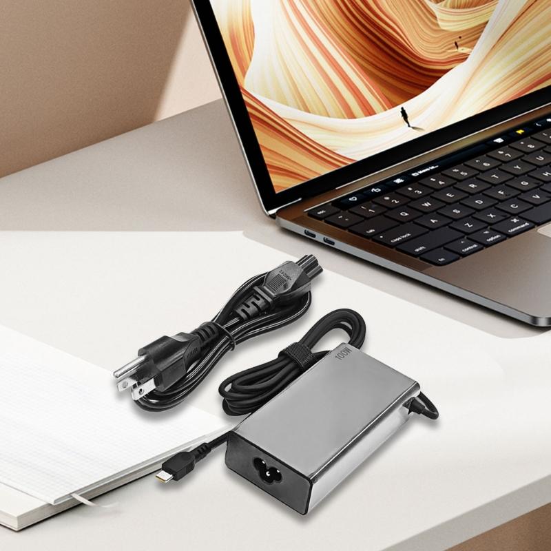 20 В 5 А USB C Адаптер Зарядного Устройства для Ноутбука 100 Вт Быстрая Скорость Блок Питания с Зарядным Кабелем Компактный для Ноутбуков