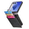 Чехол для Samsung Galaxy Z Flip7 5G с держателем для карт и подставкой, задняя крышка из кожи с ретро-текстурой