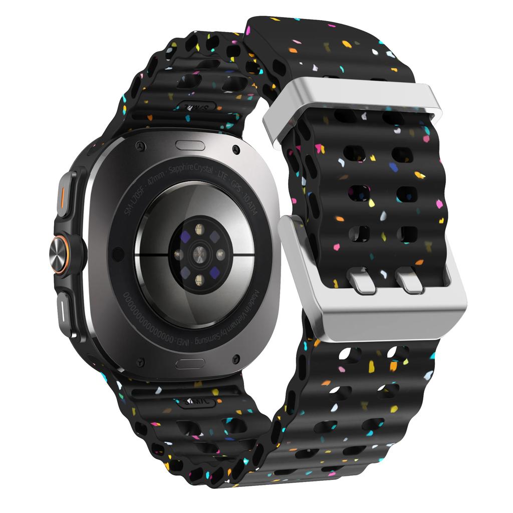 Морской ремешок для Samsung Galaxy Watch 7 ultra 47 мм Спортивный силиконовый браслет Ремешок Galaxy Watch ultra Ремешок 47 светящийся Аксессуары