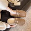 Retro inner heightening bag head slippers women's new small casual velvet thermal cotton slippers