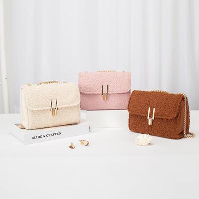 Модная плюшевая sg сумка через плечо, маленькая квадратная сумка, милая трендовая женская сумка