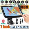 7 Inch HD Car GPS Navigation Latest Europe Map Sat Nav Truck Gps Navigators Automobile Multimedia Player / FM / USB Support