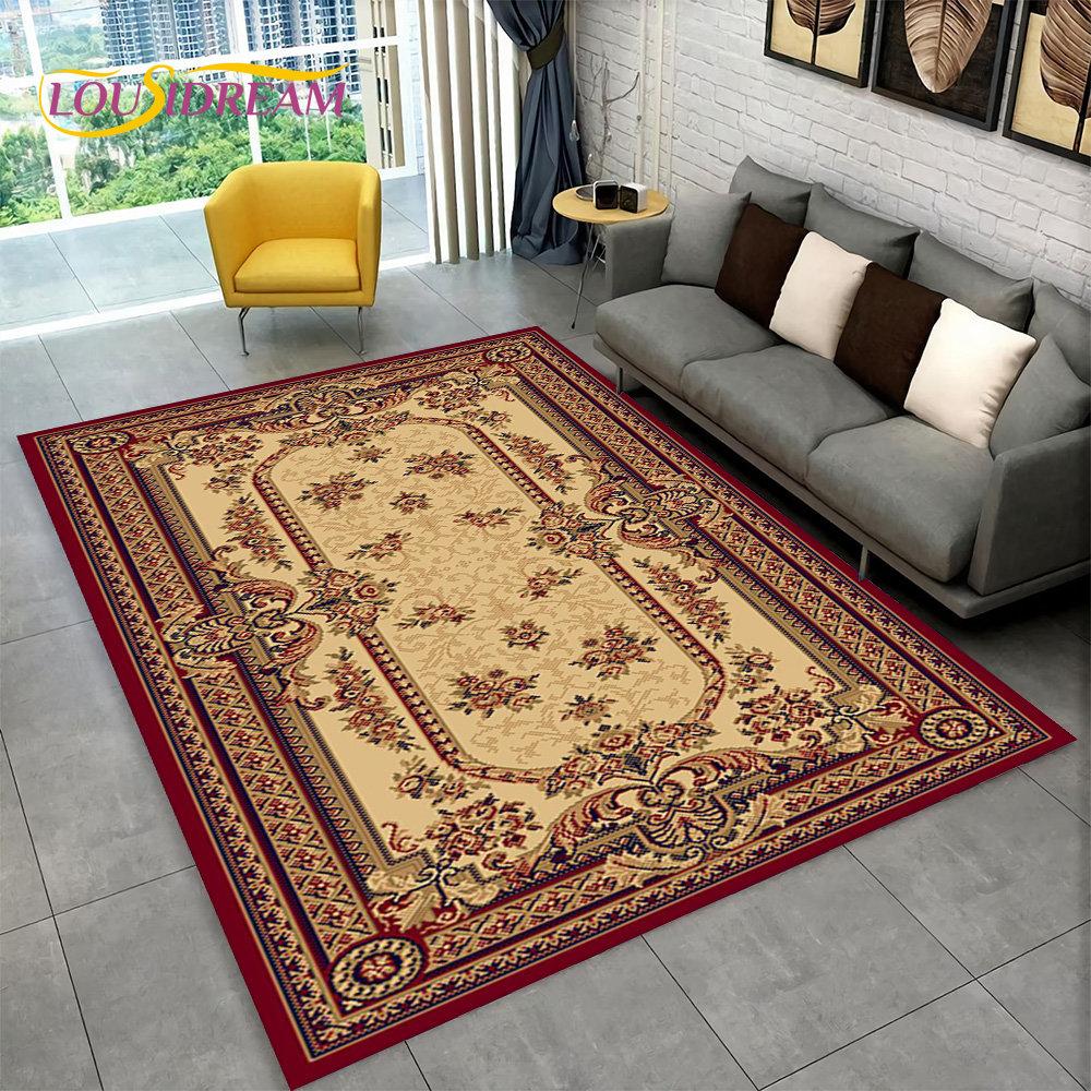 Турецкий персидский богемный коврик, большой ковер, ковер для гостиной, спальни, дивана, коврик для украшения, детский нескользящий напольный коврик