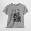 Samurai cat Warrior Illustration Tee | Tokyo Kanji Graphic Shirt