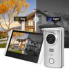 2.4G Wireless Video Intercom 7in TFT LCD Doorbell Swipes Card Night Vision Visual Doorphone with 3