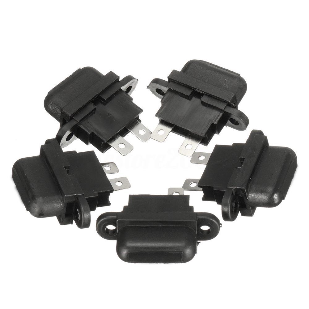 1 Set Car Fuse Holders Truck With Cover Terminals Electrical 5pcs 30A Auto Blade