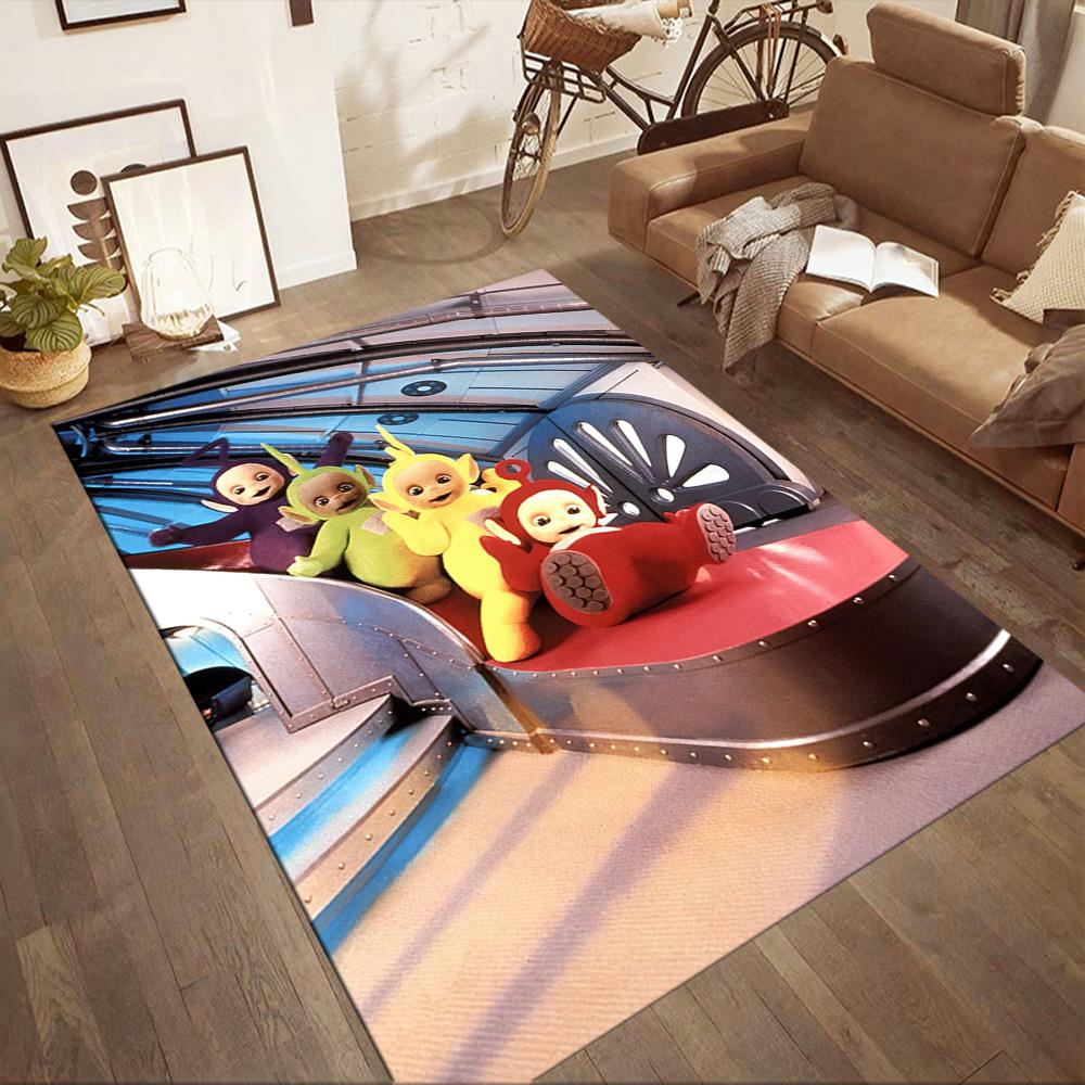 Teletubbies Friends Sun Square rugs are a great choice for living rooms, bedrooms, home décor, and as gifts.