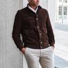 New Men Suede Jacket Brown Bomber Leather Handmade Genuine Pure Lambskin Stylish