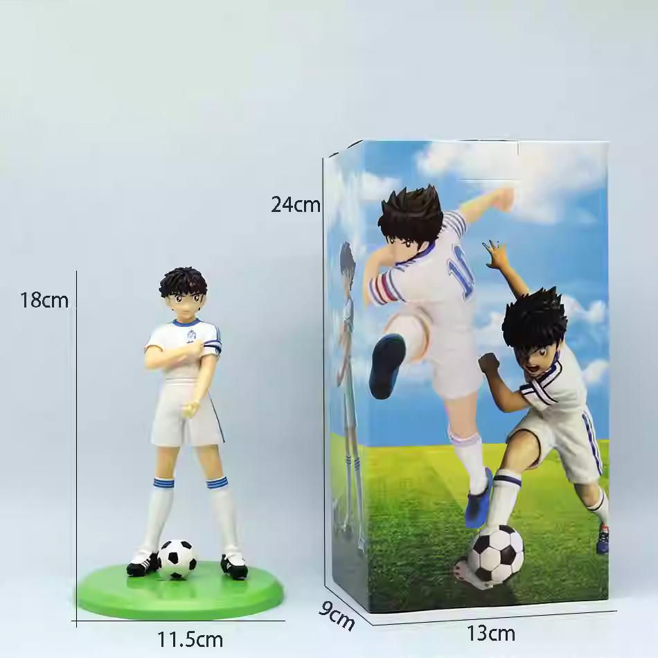 18cm Captain Tsubasa Animation Figure Ozora Tsubasa Action Figures Hyuuga Kojirou/Wakabayashi Genzou Figurine Collector Miniature Playthings