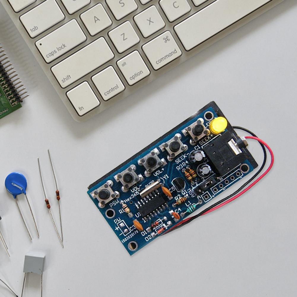 Беспроводной стерео FM-радиоприемник, модуль печатной платы, набор для самостоятельного радиоприемника 76 МГц-108 МГц, электронные наборы FM «сделай сам»