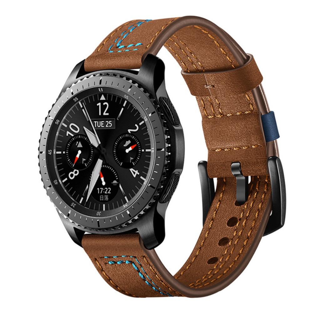 22mm watch Strap For Samsung Galaxy watch 3/46mm/Gear S3 frontier Leather band amazfit gtr 4/3 pro bracelet huawei watch gt 2/2e