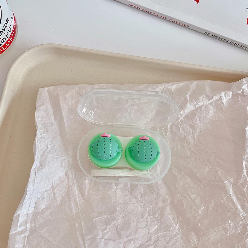 Чехол для контактных линз Новый чехол для контактных линз с пинцетом, набор присосок, портативный контейнер, коробка для контактных линз для женщин и мужчин