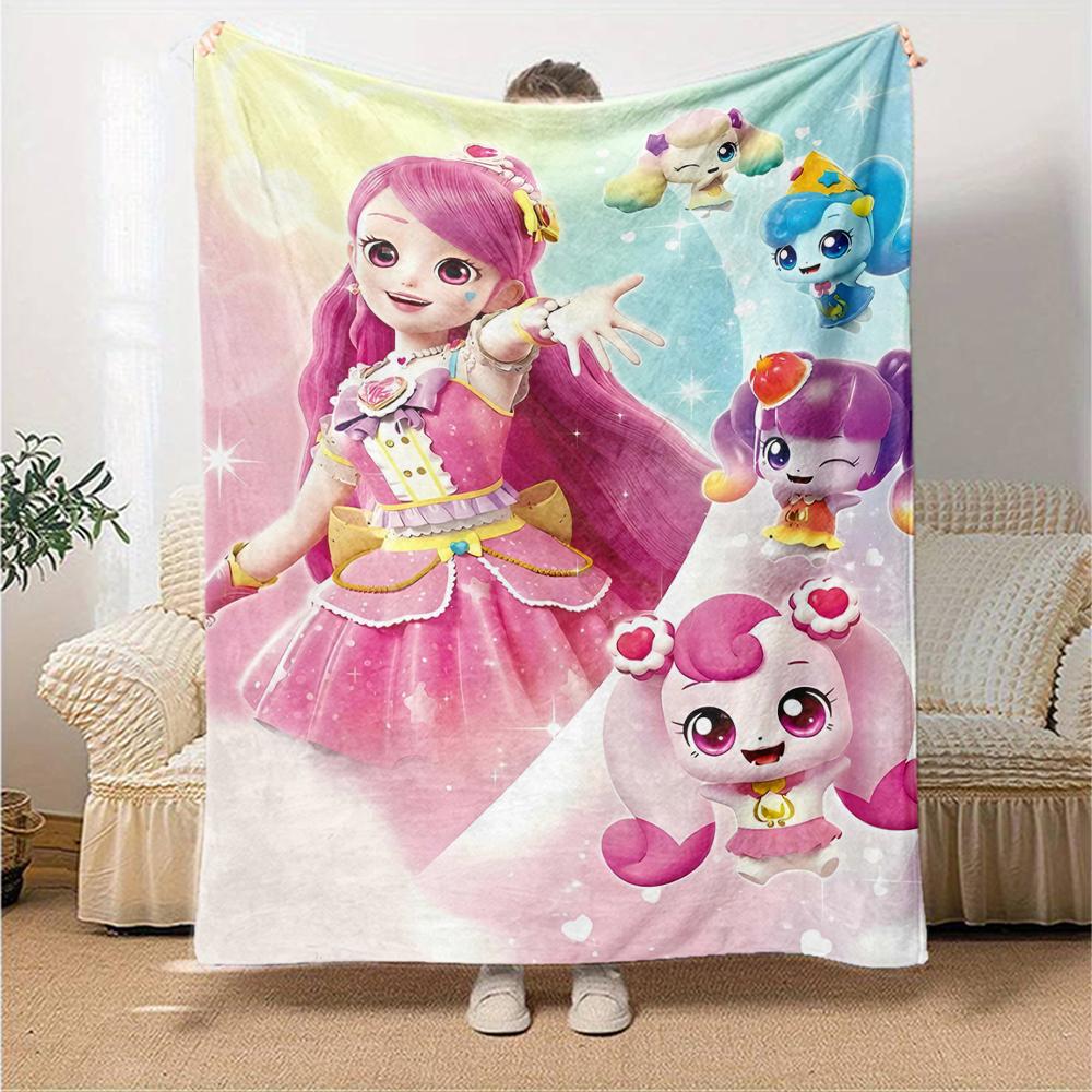 1pc Catch Teenieping Magic Sweethear (4) Blanket, Gift, for Men and Women, Soft Blanket, Good for Sofa Bed Couch Travel, Lightweight Flannel Blanket