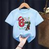 Kids Christmas Hat Scarf SIX SEVEN Graphic TShirt Soft Cotton Holiday Wear for Boys  Girtk0113