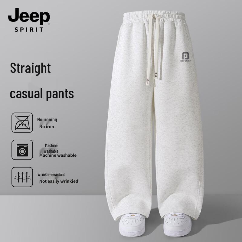 JEEP SPIRIT Men's 2025 Loose Fit Straight-Leg Casual Sweatpants