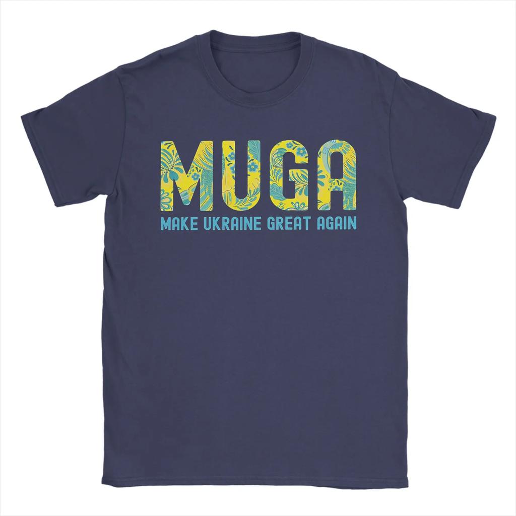 Muga Make Ukraine Great Again 100 Cotton Tshirt For Male Summer Streetwear Tshirts Breathable Fashion Tees Oversize Tops