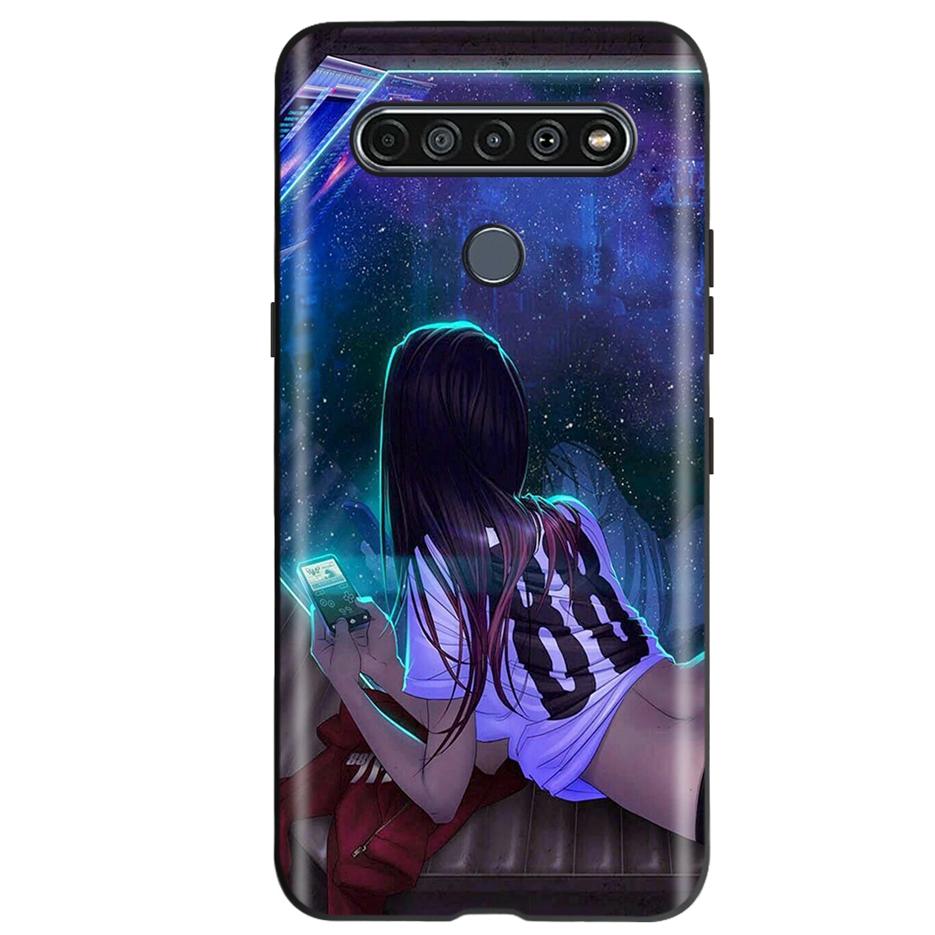 Чехол для LG K61 2020 Милый Кот Бабочка Мягкий Силиконовый Ударопрочный Чехол для Телефона Для LG K61 K 61 Fundas Case LGK61 Coque 6.53'' Shell