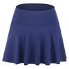 Swimming Skirt High Waist Double-Layer Fabric Side Slits Moisture-wicking Sports Athletic Skirt with Built-in Shorts