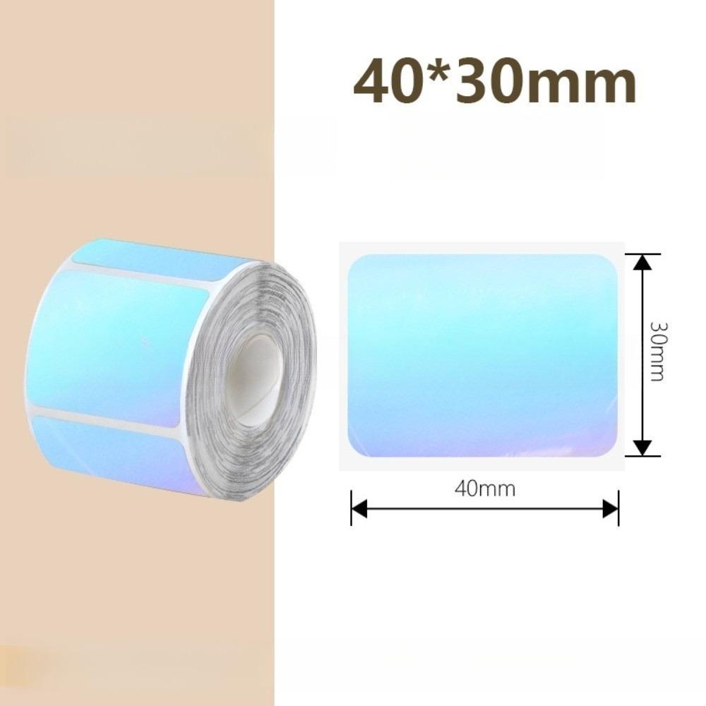 230pcs Portable Thermal Laser Label Paper 40x30 mm Waterproof Rectangular Label Self Adhesive Tear-resistant Printer Paper